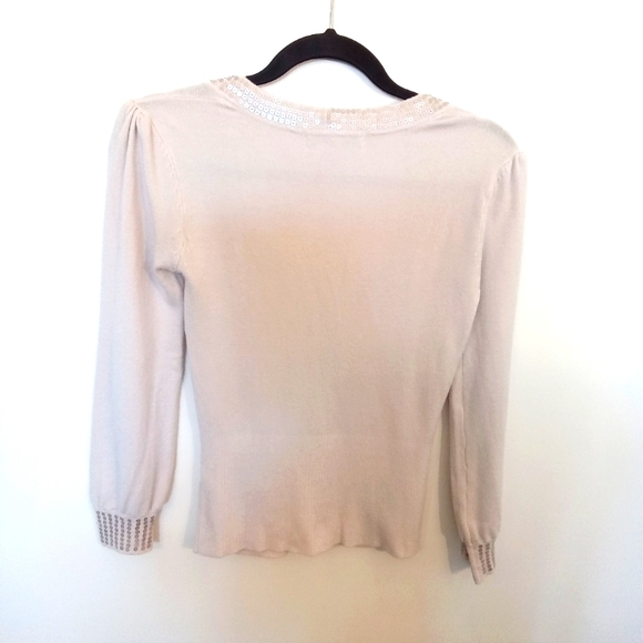 Urban Behavior Sequin Collar Long Sleeve Cardigan - Picture 6 of 9